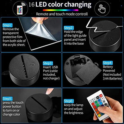 Spiderman & Venom Color-Changing Night Lamp™